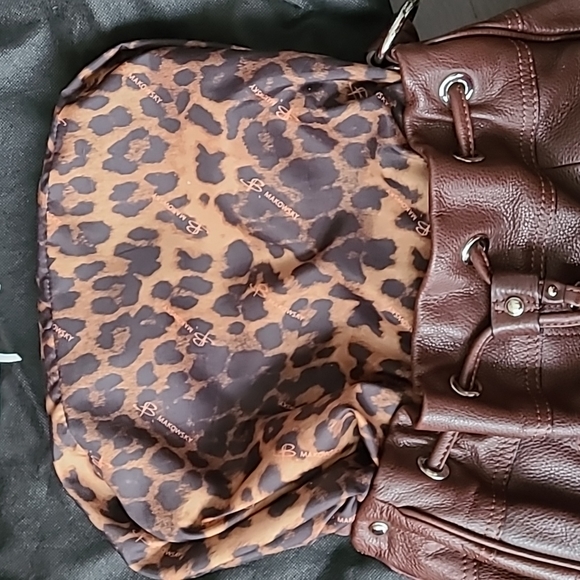 Vintage - B.Makowsky - leather hobo bag - Picture 3 of 12